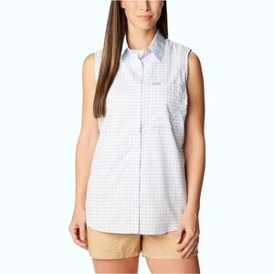 Columbia Gingham Sleeveless Shirt - Anytime Lite -